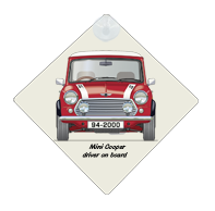 Mini Cooper 1994-2000 Car Window Hanging Sign